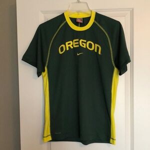 Nike Green and Yellow Oregon FIT DRY